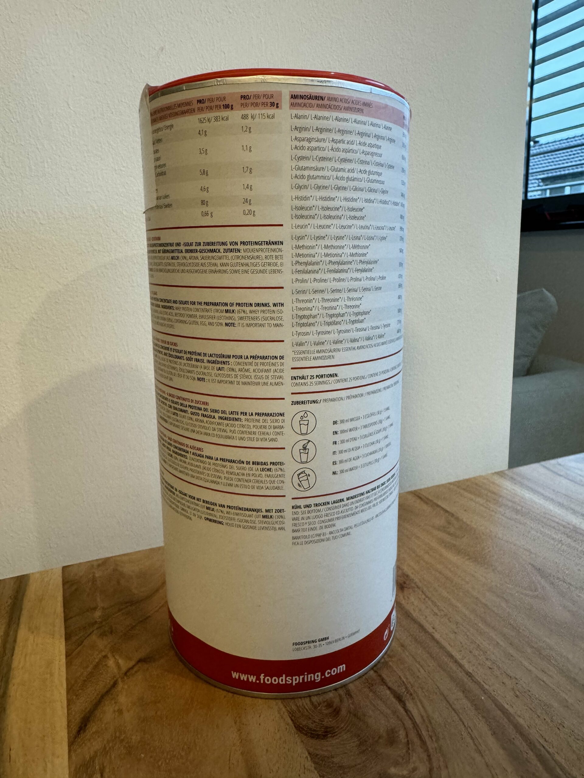 Achtung! foodspring Whey Protein Test 2024 - fitnetic